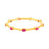 22KT GOLD AND RUBY BANGLE