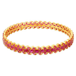 22KT GOLD BANGLES WITH RUBIES