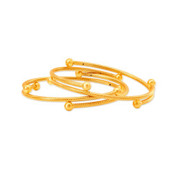 22KT YELLOW GOLD BANGLE SET