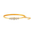 22KT GOLD AND POLKY DIAMONDS BANGLE