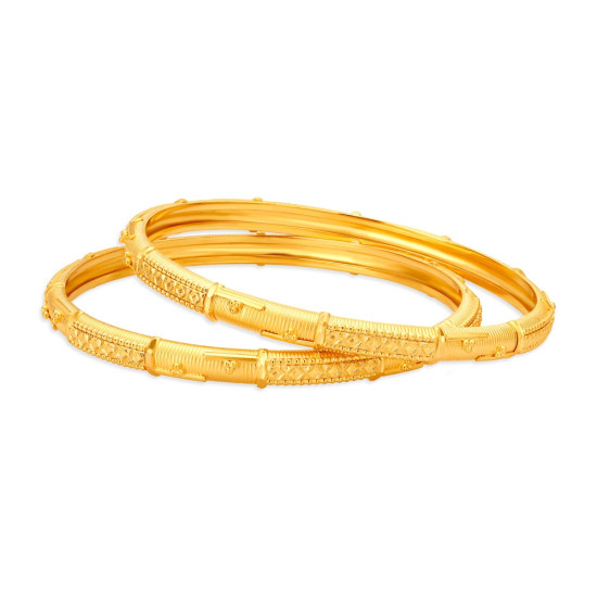 22KT YELLOW GOLD BANGLE SET