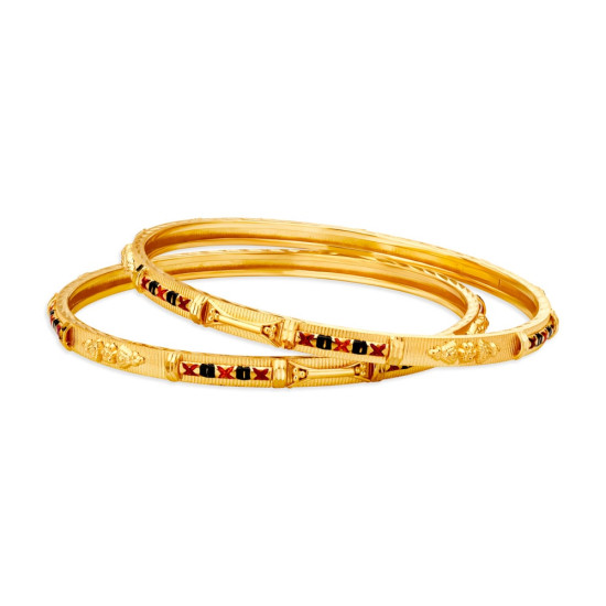 22KT YELLOW GOLD BANGLE SET