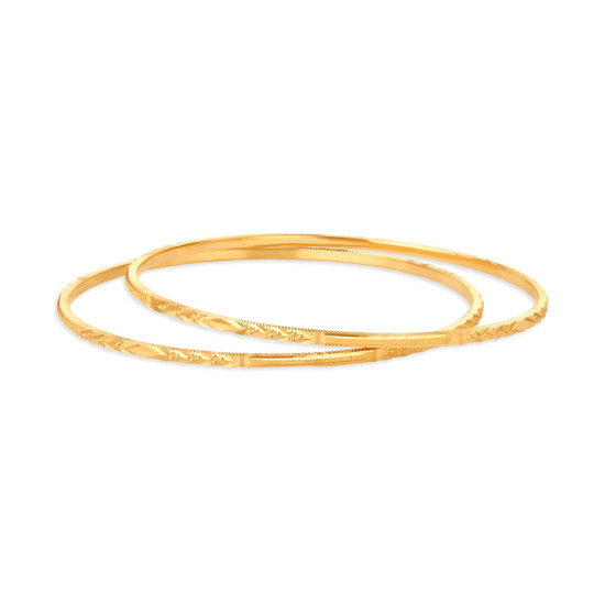 22KT YELLOW GOLD BANGLE SET