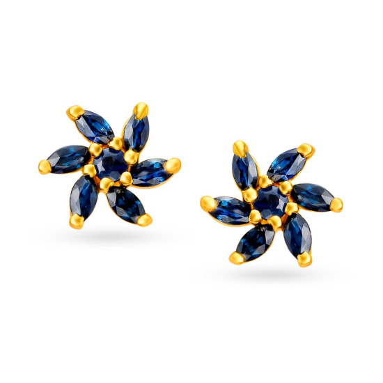 SIERRA SAPPHIRE STUD EARRINGS