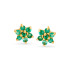 ABHA EMERALD STUD EARRINGS