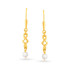 22KT YELLOW GOLD AND PEARL DROP EARRINGS