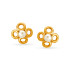 GOLD PEARL STUD EARRINGS