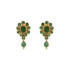 22KT GOLD EMERALD FLORAL DROPS