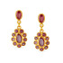 22KT GOLD AND RUBY DROP EARRINGS