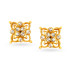 22KT GOLD AND POLKY DIAMONDS STUD EARRINGS