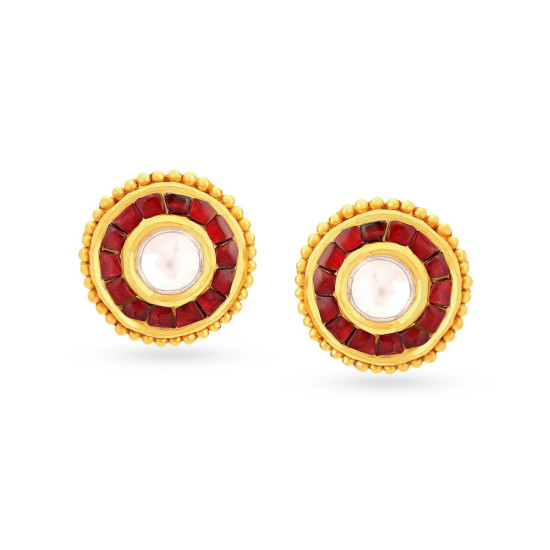 22KT GOLD STUD EARRINGS