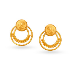 22KT GOLD STUD EARRINGS