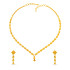 22KT GOLD NECKWEAR EARRINGS SET