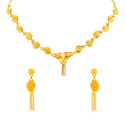 YELLOW GOLD NECKLACE SET