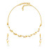 22KT GOLD NECKWEAR EARRINGS SET