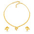 22KT GOLD NECKWEAR EARRINGS SET