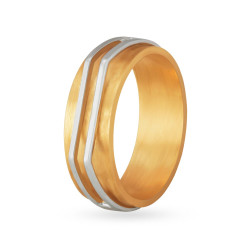 DANIEL GOLD RING FOR MEN IN DUAL COLOUR