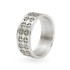 FLINT WHITE GOLD RING FOR MEN