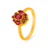 22KT GOLD AND RUBY FINGER RING