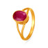 22KT GOLD AND RUBY FINGER RING