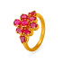 22KT GOLD AND RUBY FINGER RING