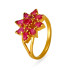 22KT GOLD AND RUBY FINGER RING