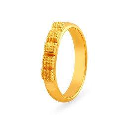 22KT GOLD SQUARE FINGER RING