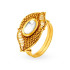 22KT GOLD AND KUNDAN FINGER RING