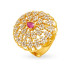 22KT GOLD AND POLKY DIAMOND FINGER RING