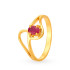 22KT GOLD AND RUBY FINGER RING