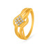 22KT GOLD AND CUBIC ZIRCONA FINGER RING